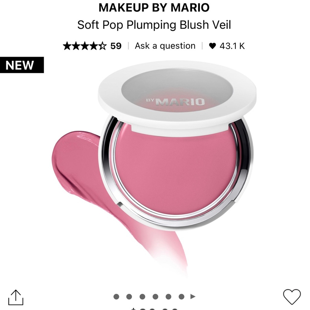 Makeup by Mario soft pop plumping cream blush - Perfectly Pink